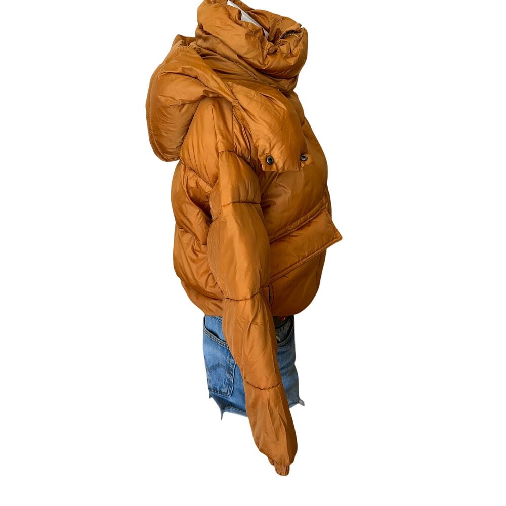 NVLT Copper Wonder Puffer Ski Jacket SMALL Hoodie Oversized Retro Designer $199 - Picture 5 of 10